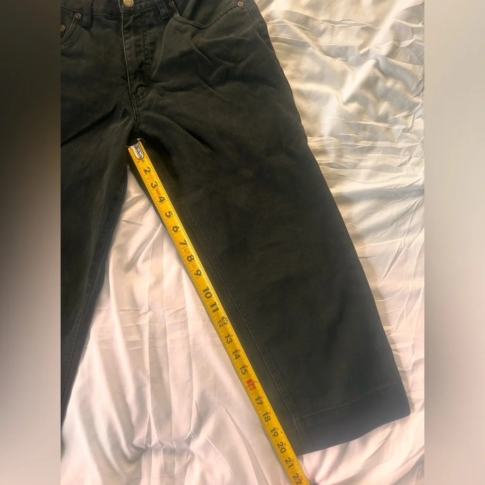 Eddie Bauer charcoal gray Relaxed Fit Capri Cropped Jeans Women’s Size 4 - Picture 11 of 12